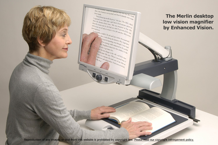 Low vision magnifier device