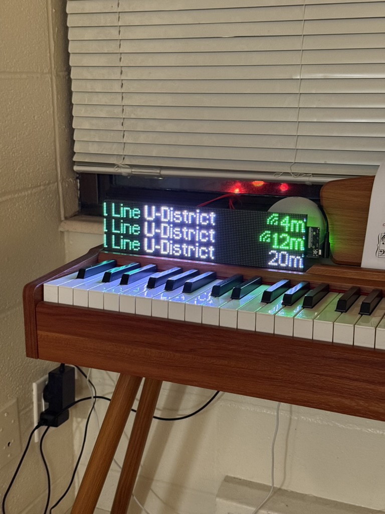 Train tracker display
